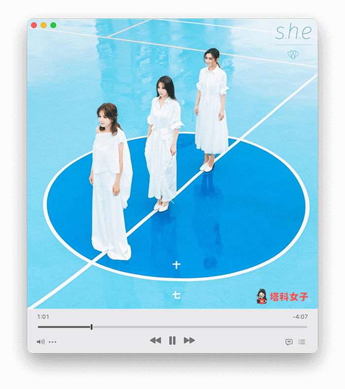 Mac Apple Music 小型播放器