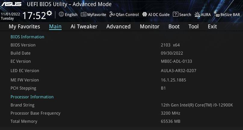 ASUS PRIME Z690-A 4 根 DDR5 混插上 6000MHz