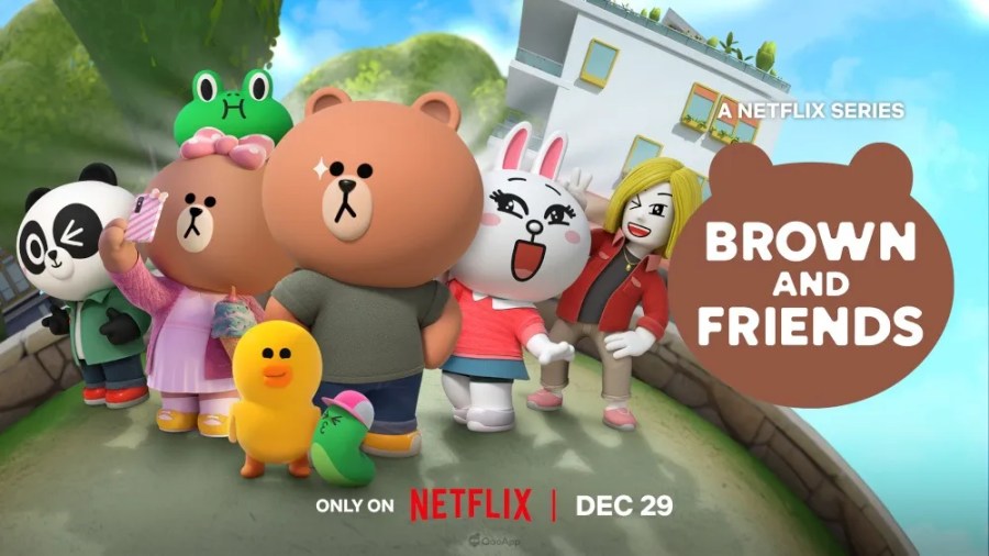 风靡全球的人气卡通角色LINE Friends宣布，其十周年纪念的动画系列企划《Brown and Friends》将在2022年12月30日于Netflix独家播出。