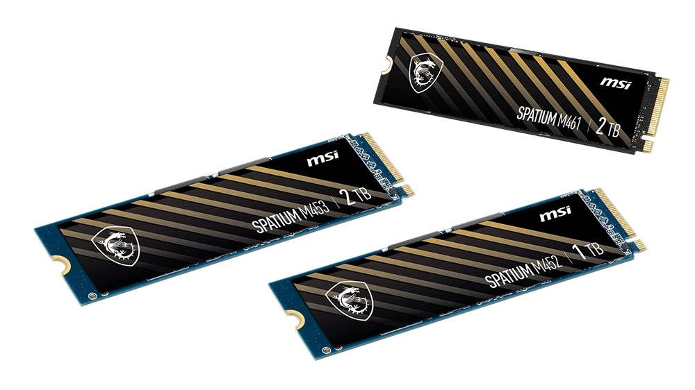 扩大PCIe 4.0 NVMe产品选择性，MSI推出Spatium M461、M452、M453固态硬盘