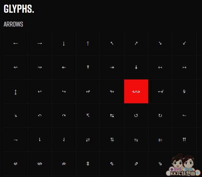 Glyphs特殊符号网站
