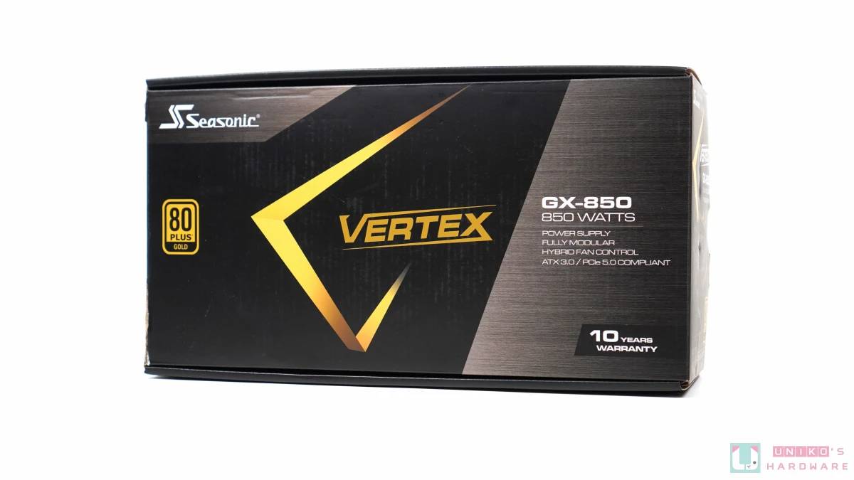 海韵 Seasonic Vertex GX-850 ATX 3.0 电源供应器开箱