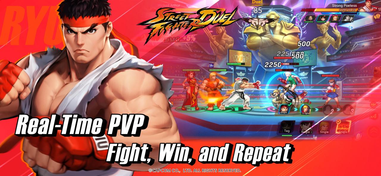 《Street Fighter: Duel》开启预注册！让你体验RPG玩法的《街头霸王》手游！