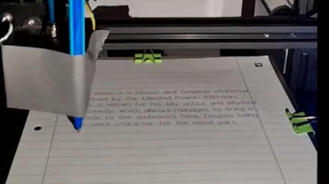 天才学生利用 AI 以及 3D 打印机打造出能够模拟出真实笔迹的「写功课机器人」 - 电脑王阿达