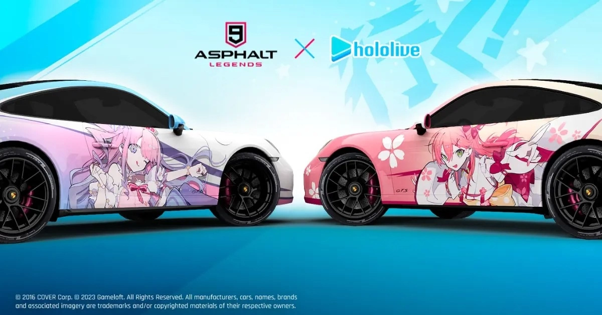 Hololive Vtuber 樱巫女&姬森璐娜与《狂野飙车9：竞速传奇》联名活动即日开跑