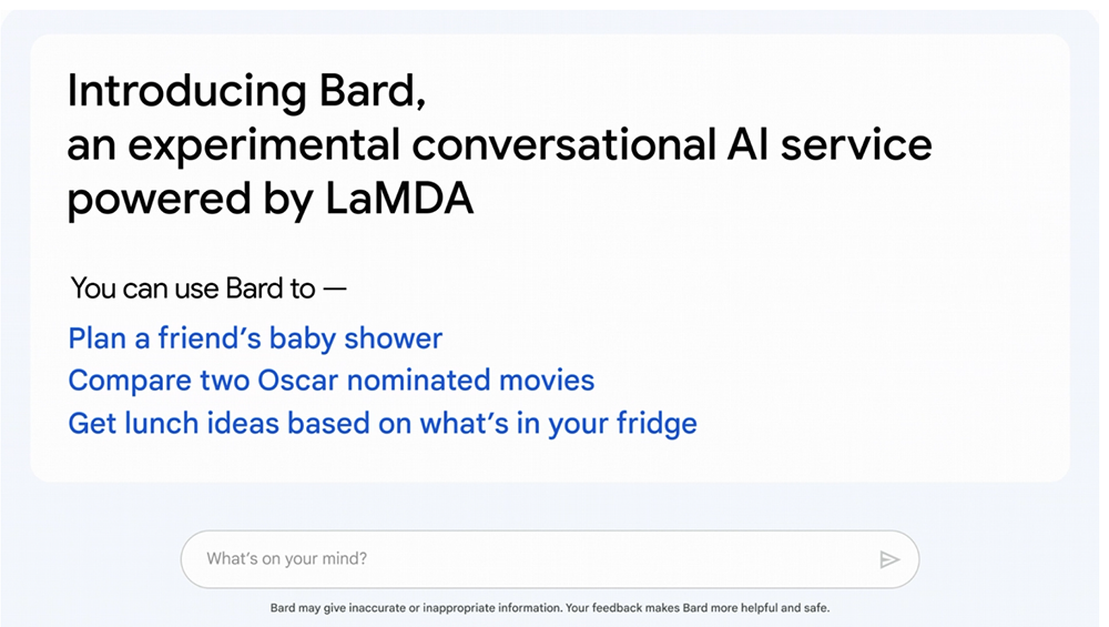 谷歌 对 ChatGPT 的回应「Bard」AI 聊天机器人来了，未来数周开始融入搜索体验启动公测 - 电脑王阿达