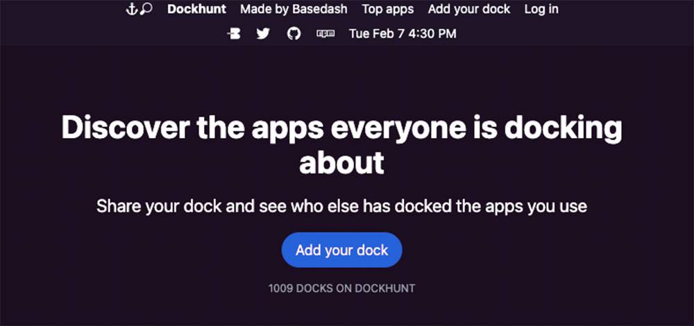 Dockhunt 网站可让你观摩别人的 MacOS Dock，还能发现新应用 - 电脑王阿达