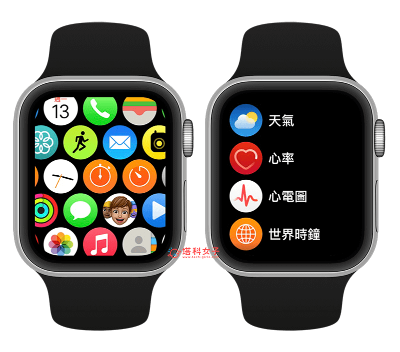 Apple Watch 功能：Apple Watch App 显示方式更改