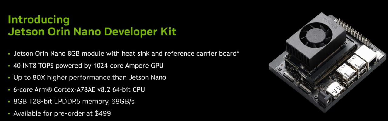 Jetson Orin Nano开发套件通过母板提供丰富的连接与扩充功能。