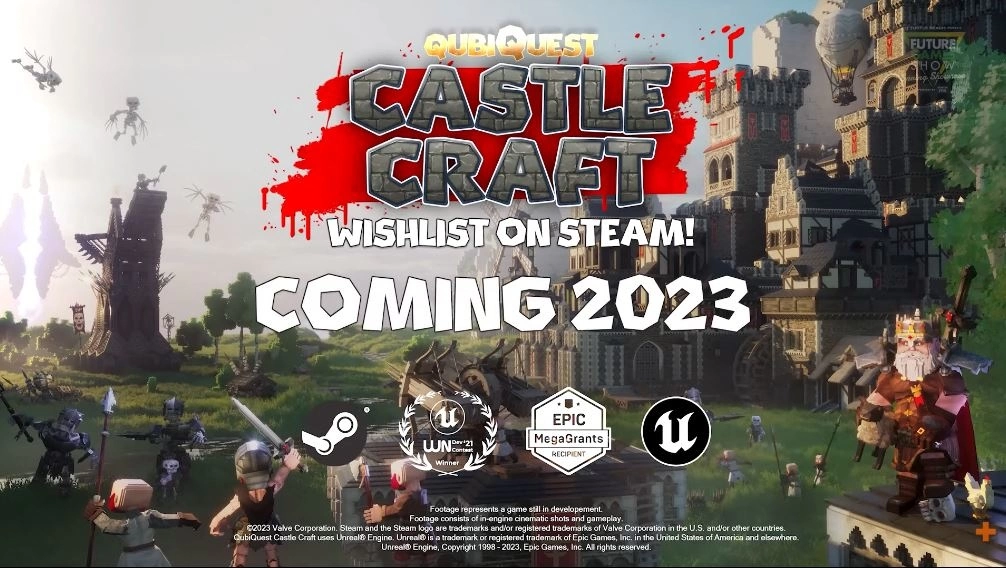 《QubiQuest：Castle Craft》像素沙盒+动作操作+策略塔防为城堡建设带来更多变化性