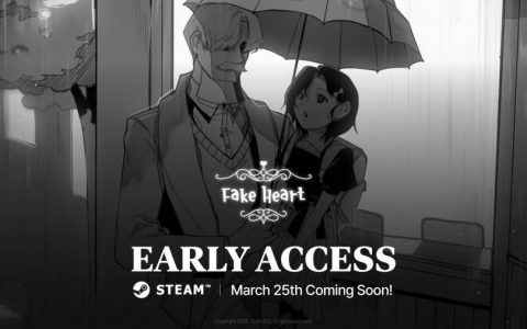 互动式视觉小说游戏《FAKE HEART》将于3月25日推出早期体验版 在黑白世界看见年老童话作家与孙女的故事