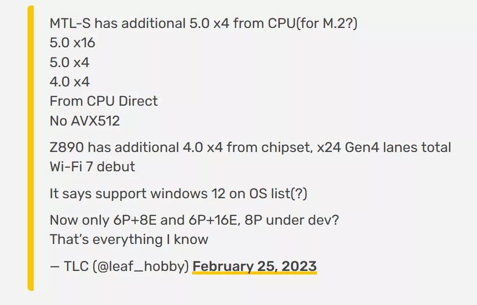 由 AI 驱动的 Windows 12 似乎正在开发中，国外爆料者从 Intel Meteor Lake 平台中发现线索 - 电脑王阿达