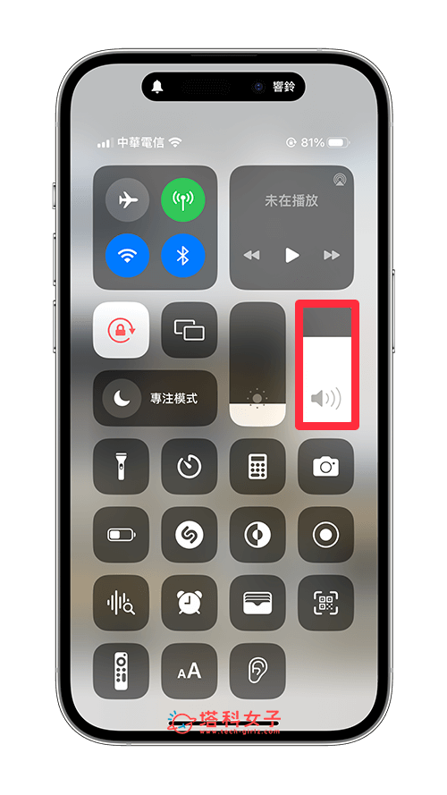 开启 iPhone 响铃模式