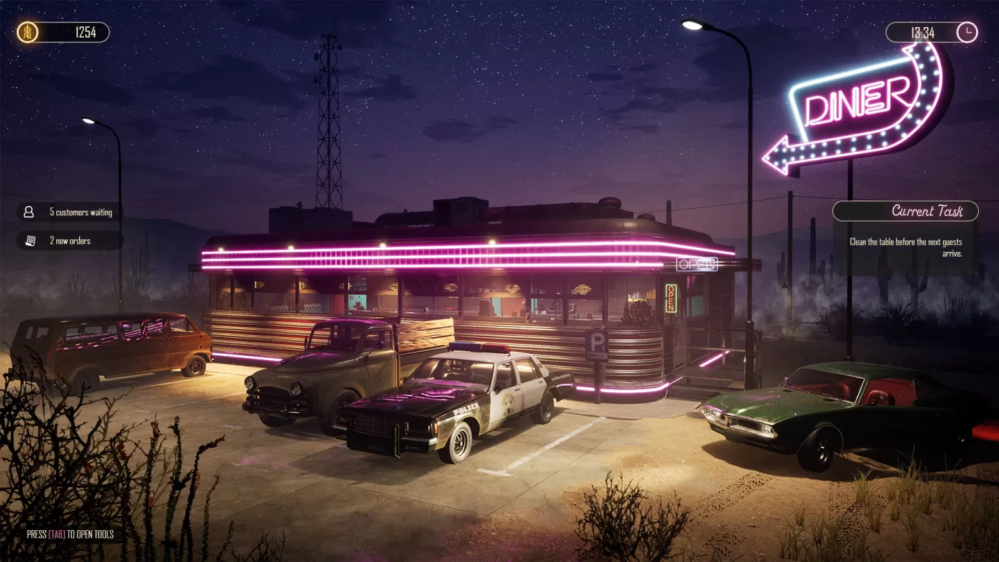 公路餐厅模拟《Road Diner Simulator》公开最新影片，翻修废弃餐馆招待形形色色的客人！