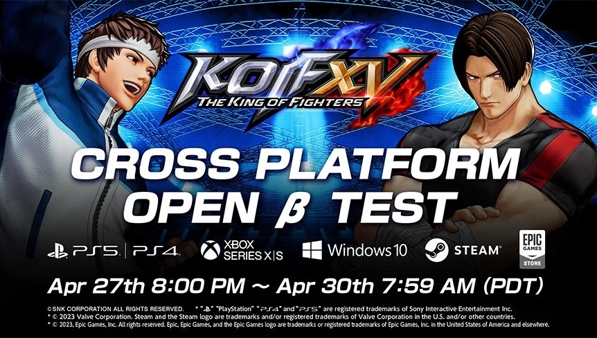 对战格斗游戏《KOF XV》 将于4/28~30实施跨平台连线β版公开测试！