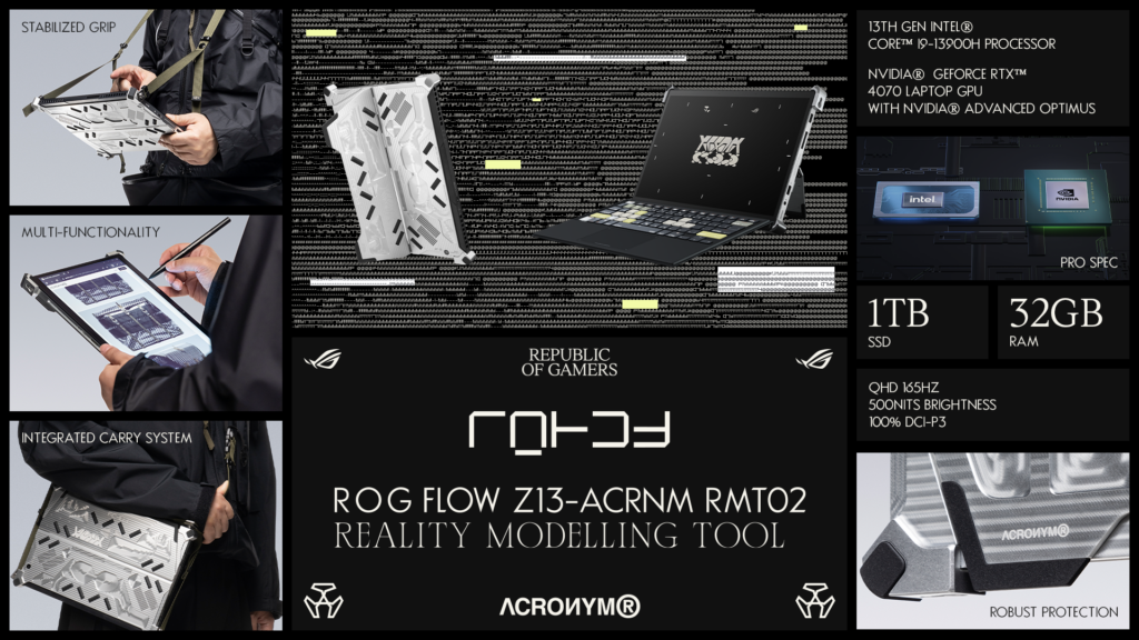 最强平板电脑ROG Flow Z13-ACRNM RMT02！时尚、艺术、科技与游戏的结合体！