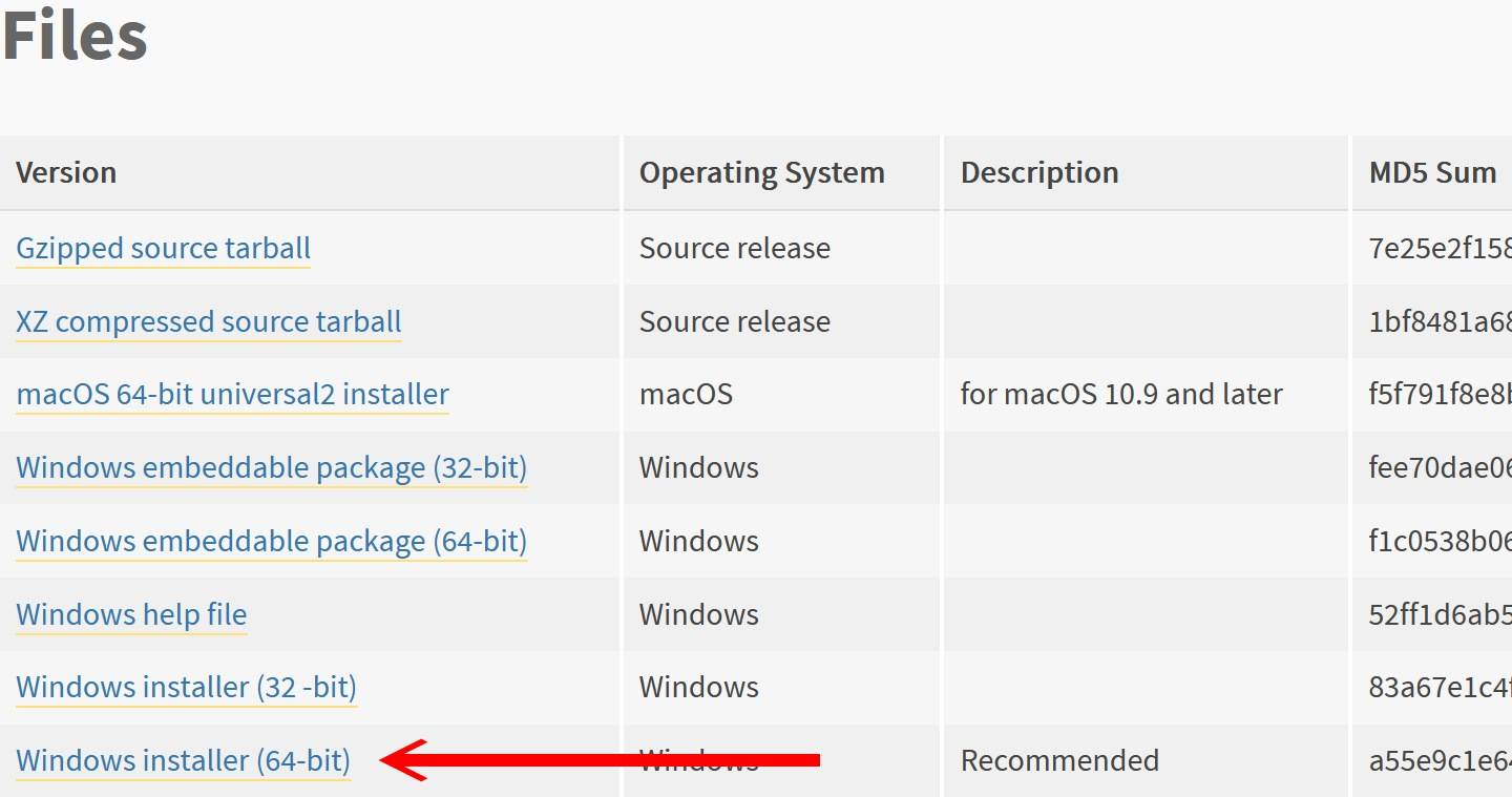 然后建议选择Windows 64位安装版本。