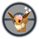 Eevee adorned with cherry blossoms*