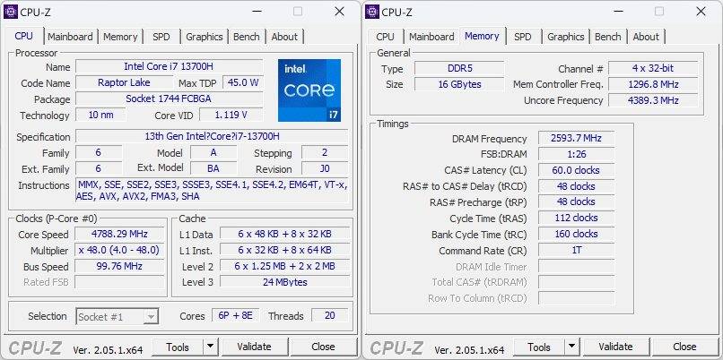 笔者借到的AERO 14 OLED为搭载Core i7-13700H处理器的海外版本，而非市售版本的Corei5-12500H。