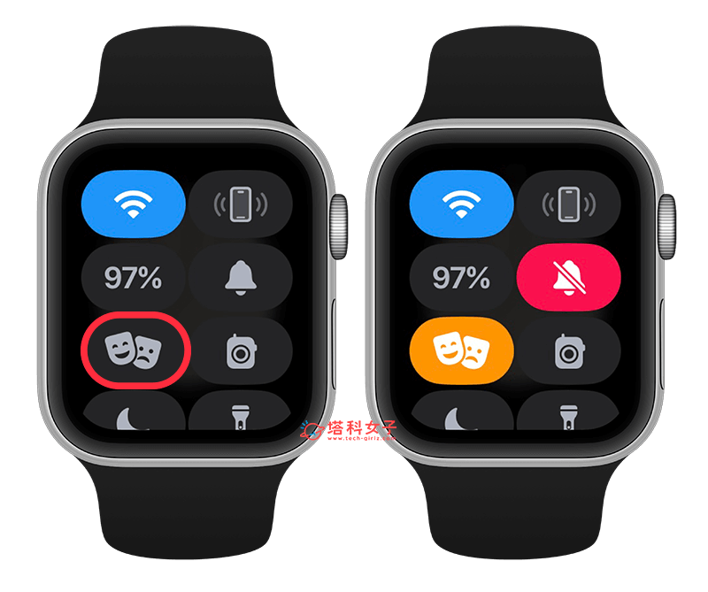 开启 Apple Watch 剧院模式