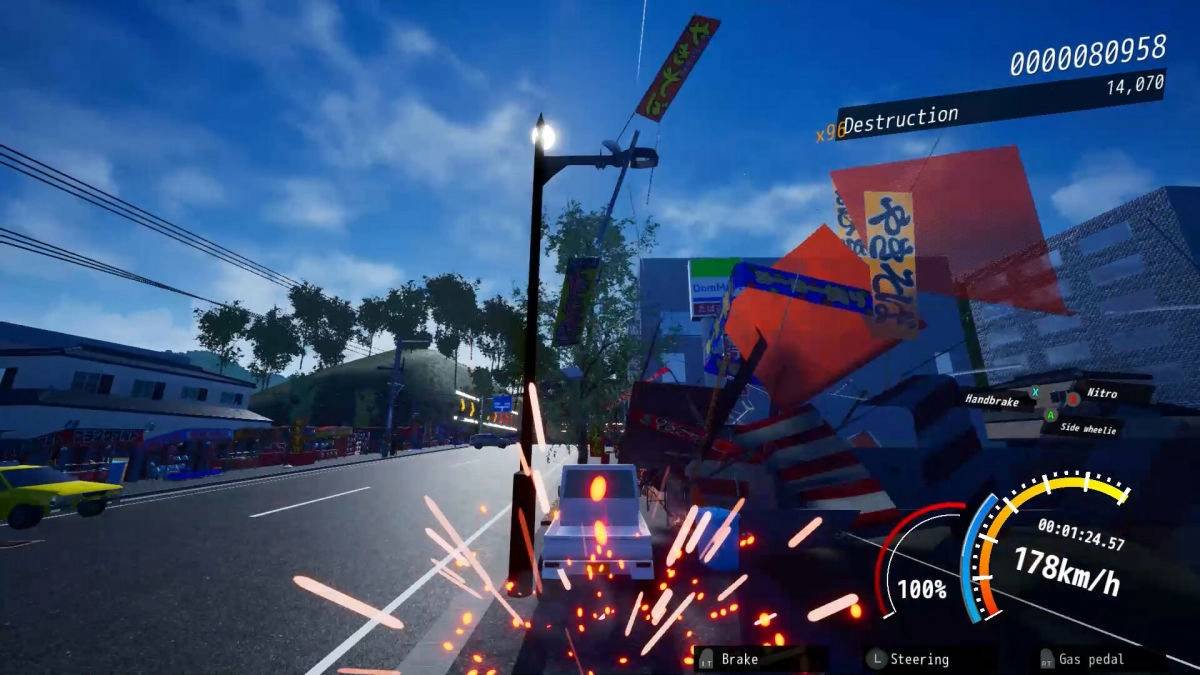 《DriveCrazy》抢先体验游戏 8/1 上架！ 活用空中回转、加速冲刺等各种驾驶动作街头狂飙