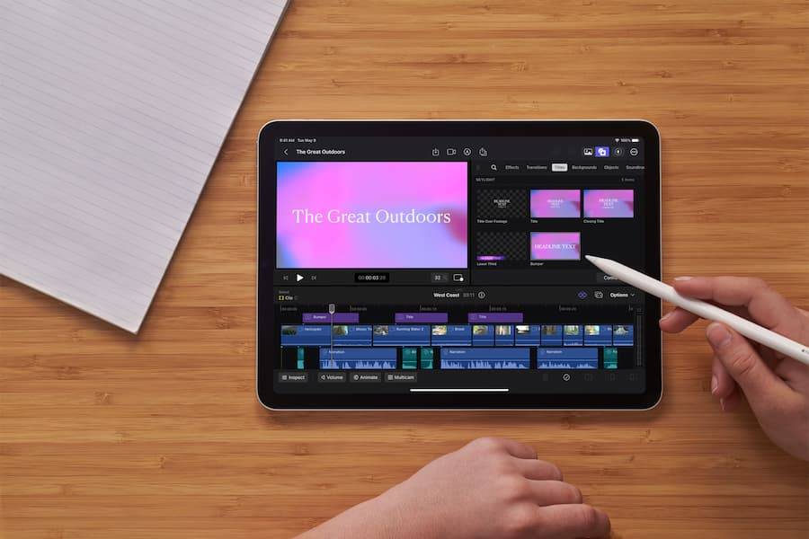 Apple iPad Final Cut Pro lifestyle content 1