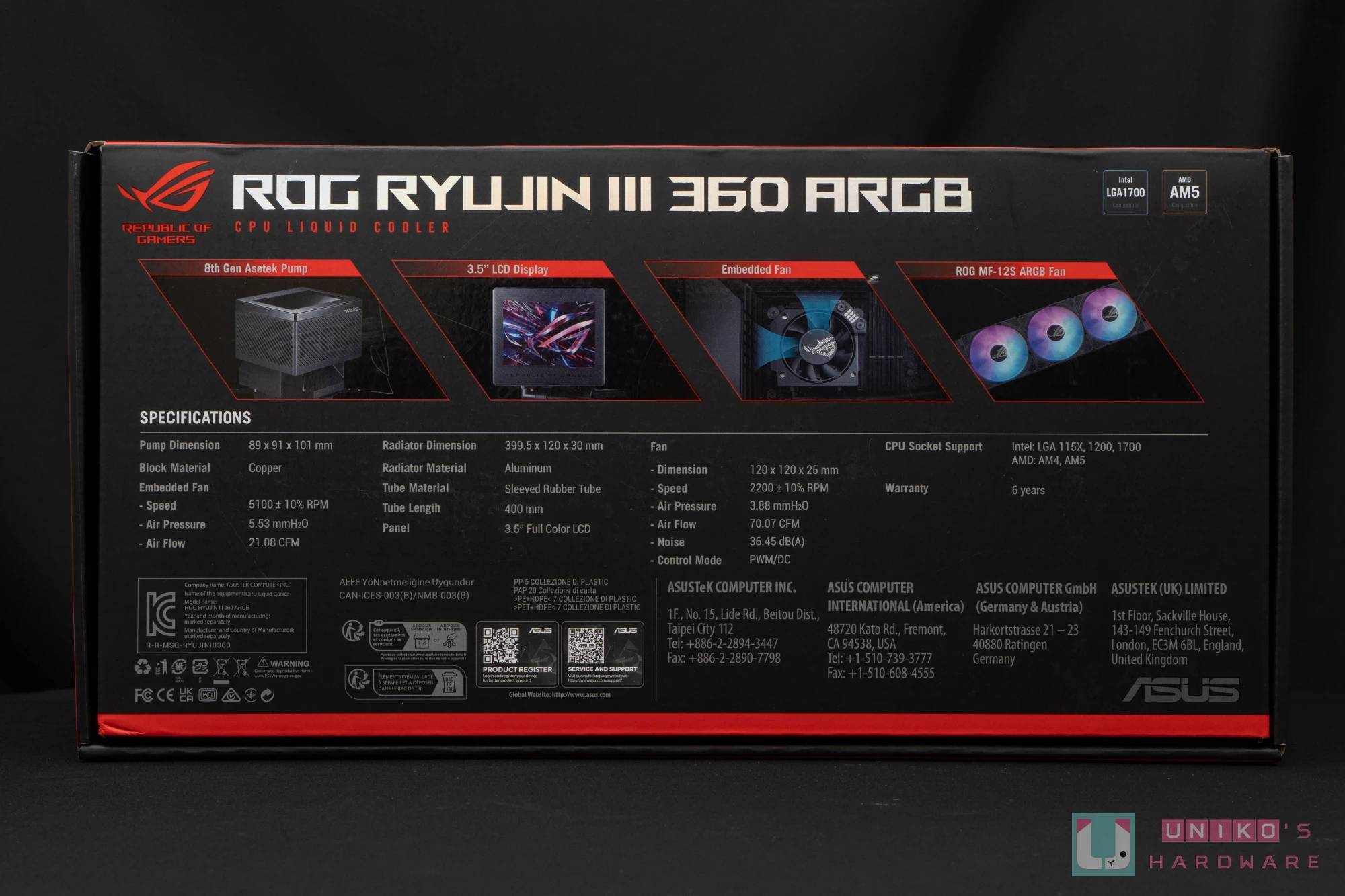 ROG RYUJIN III 360 ARGB 一体式水冷散热器开箱评测，磁吸式串联风扇设计超便利