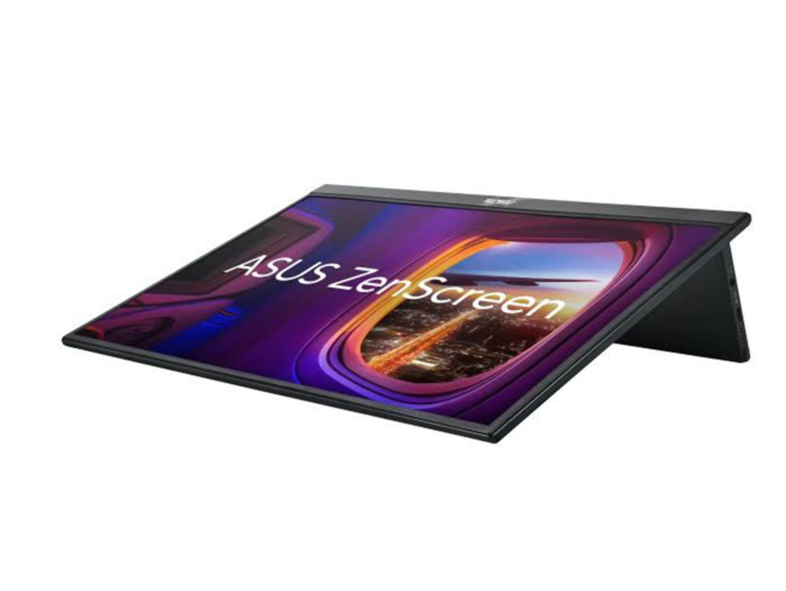 照片中提到了ASUS ZenScreen，包含了硬件、多媒体、电脑硬件