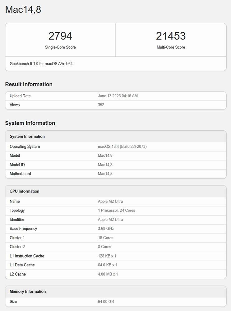 搭载 M2 Ultra 的 Mac Pro 虽然贵 M2 Studio 很多，但最新跑分数据显示效能表现相同 - 电脑王阿达