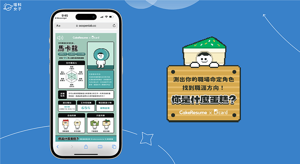 你是什么蛋糕 CakeResume x Dcard 职场测验玩起来！ （附测验链接）