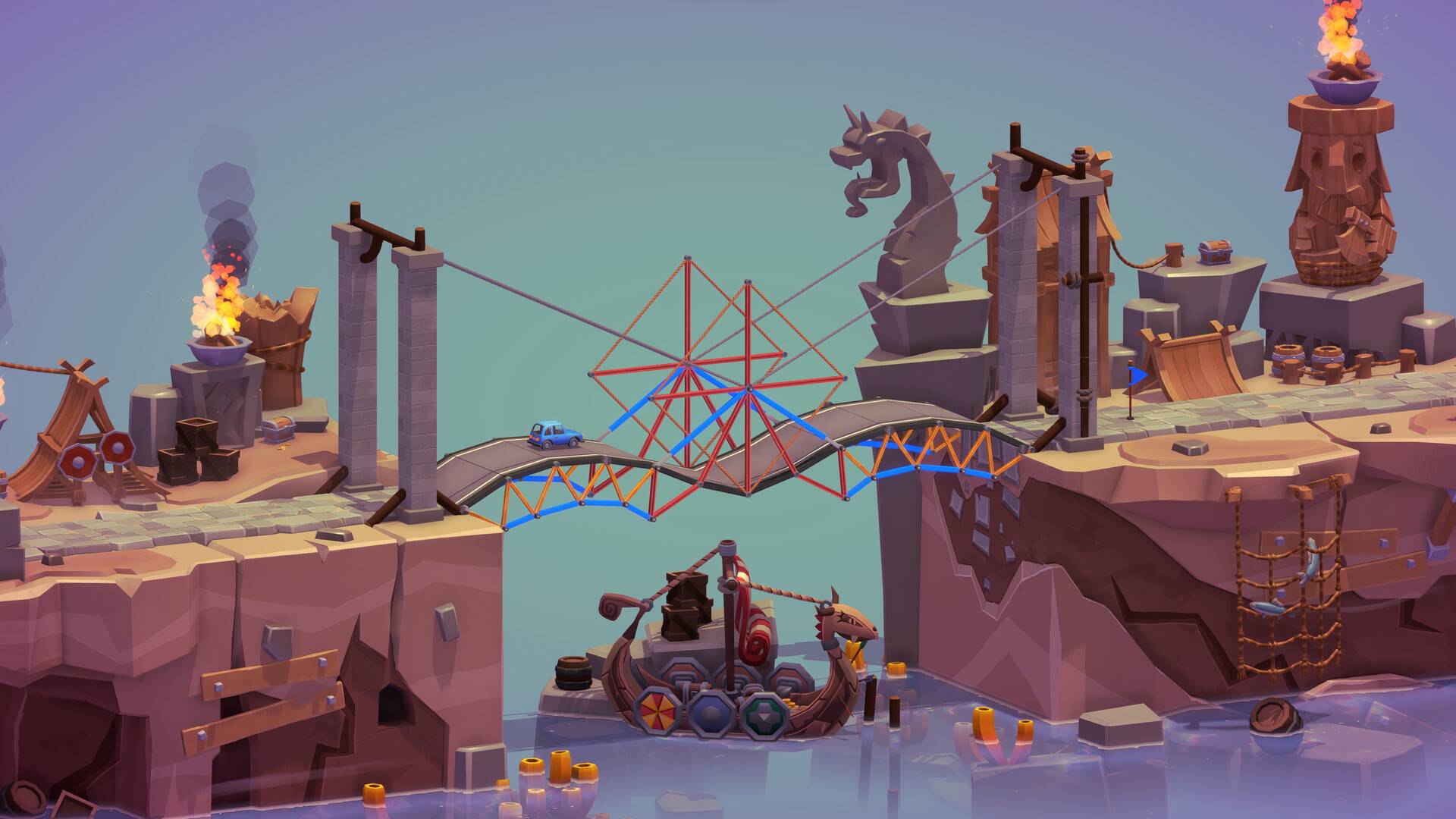 时间小偷！建桥模拟《Poly Bridge》系列新作《Poly Bridge 3》现已推出！