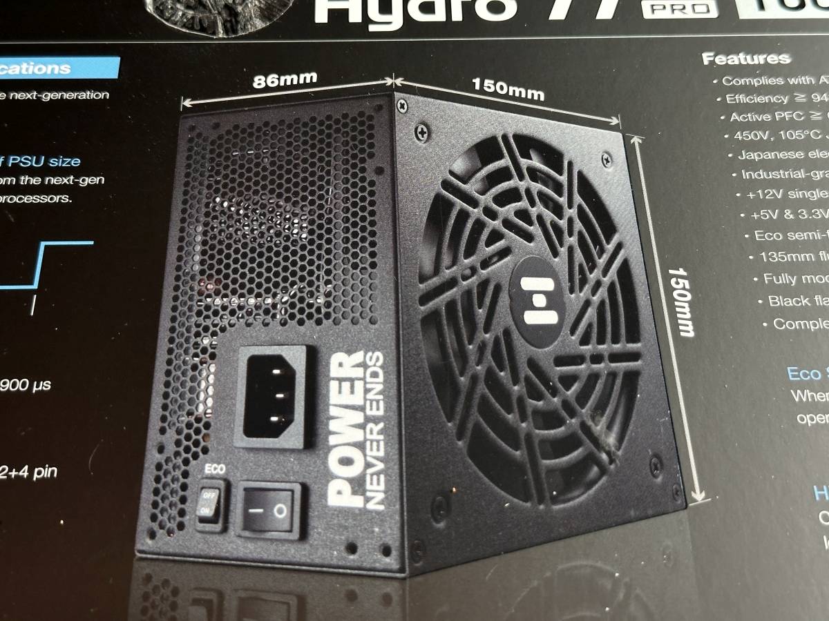 全汉 FSP Hydro Ti Pro ATX3.0 1000W 电源供应器