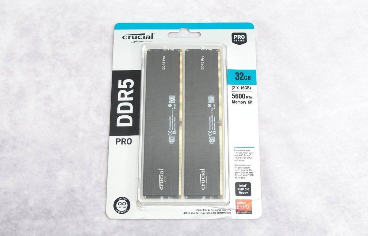 低调实力派 Crucial PRO DDR5-5600 32g kit 简单小测