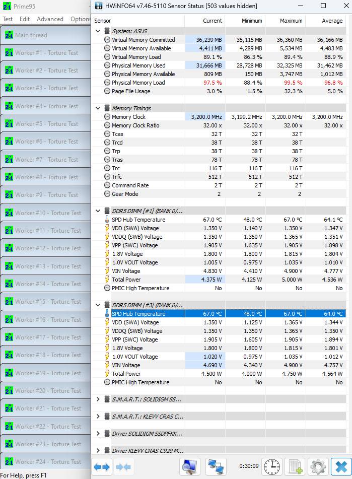 超频小霸王！ KLEVV BOLT V DDR5 6400MT/s 16GBx2 内存开箱测试 / 34mm 高铝制散热片