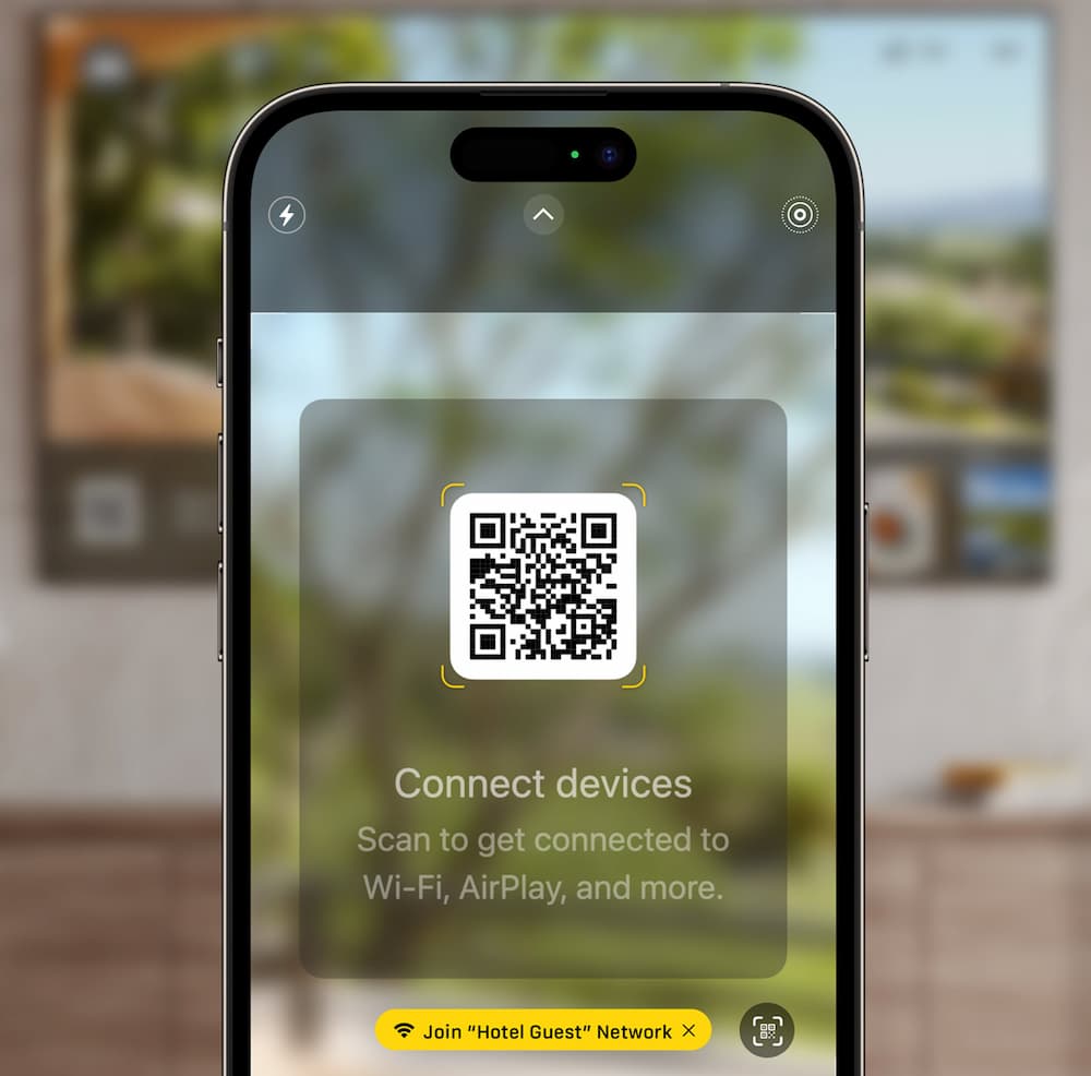 iOS 17 Hotel饭店电视支持AirPlay播放和提供建议