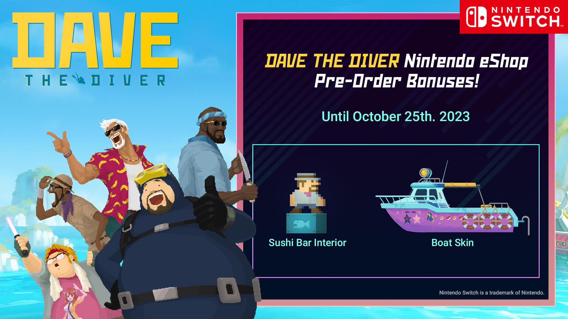 《潜水员戴夫》10月26日登上Switch！