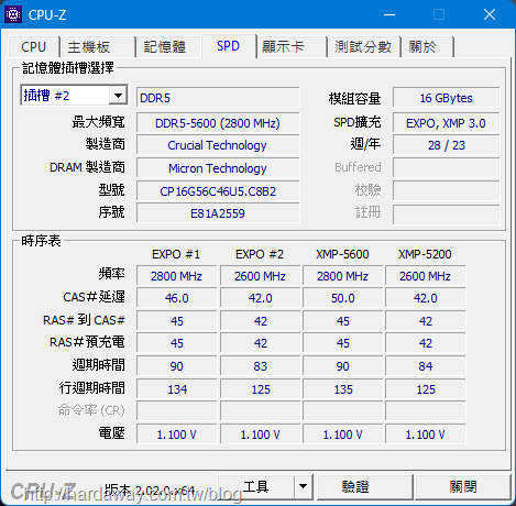 美光科技Crucial PRO D5 5600内存，有散热器让运作稳定度更好要小超一下也没问题