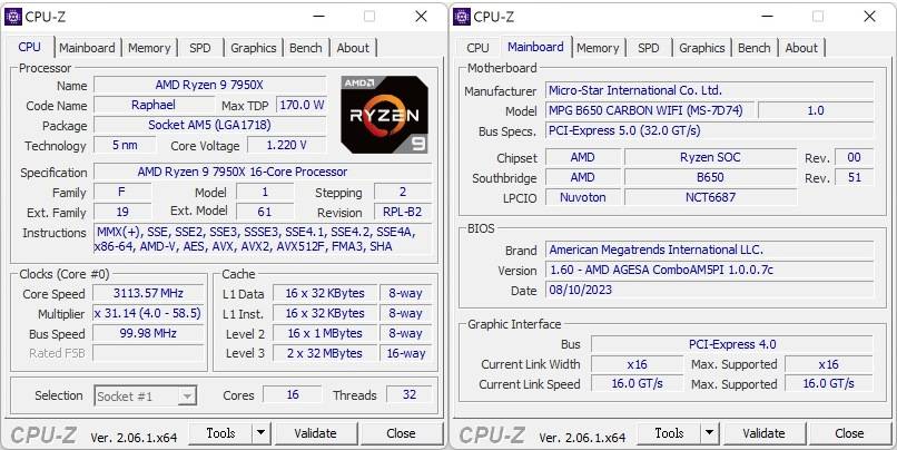 测试前笔者已将主板的UEFI固件更新至最新的1.60版本。