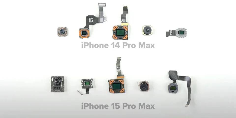 iPhone 15 Pro Max 拆机报告：更易维修、全新远摄相机现真身、高通X70 芯片