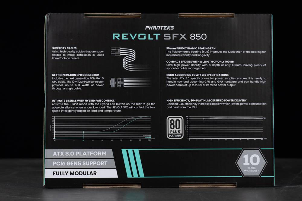 满分规格 ！ ITX 机壳救星 | Phanteks REVOLT SFX 850 Platinum 电源供应器开箱测试