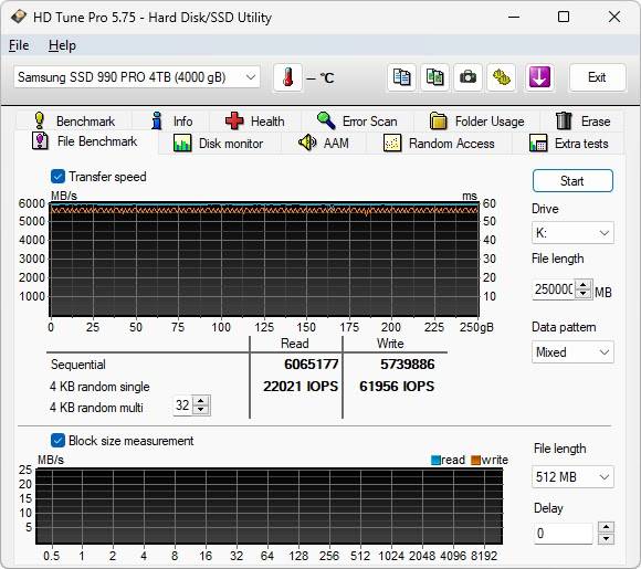 Samsung 990 PRO M.2 NVMe 2280 4TB SSD 效能简测