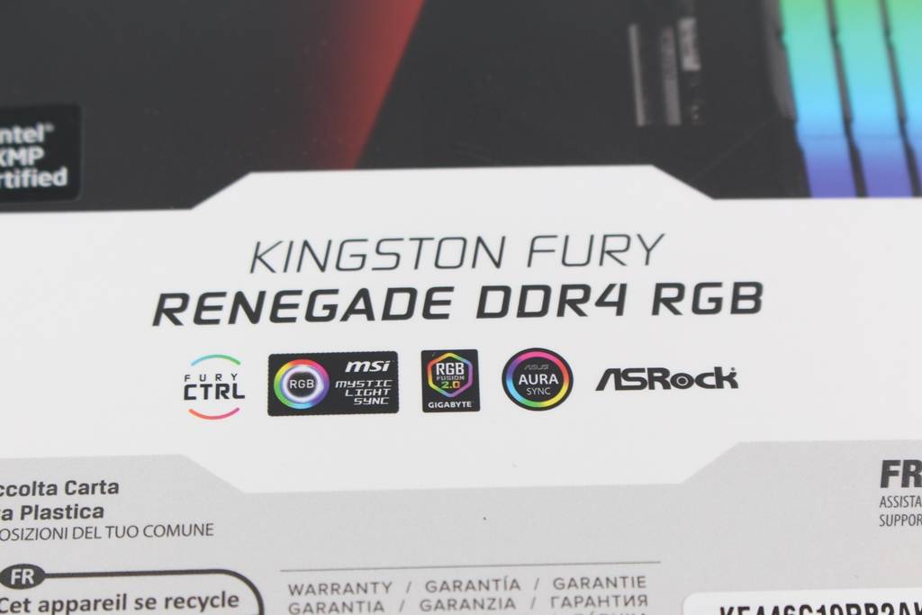 金士顿Kingston FURY Renegade RGB DDR4-4600超频内存-全新造型设计，频率再推进