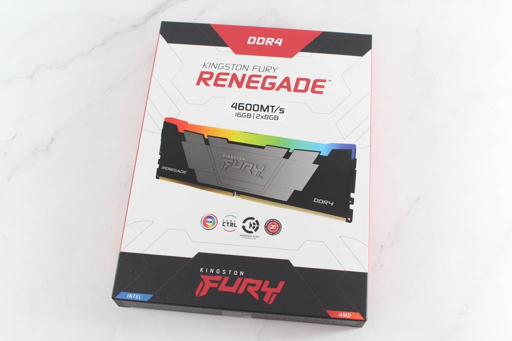 金士顿Kingston FURY Renegade RGB DDR4-4600超频内存-全新造型设计，频率再推进