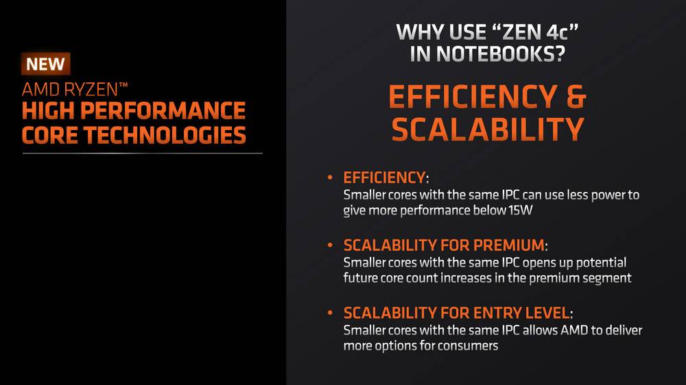 AMD 推出 Zen 4c 核心缩小 Die Size 同 20W 一样 nT 效能