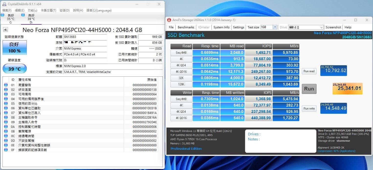 凌航Neo Forza NFP495 Gen4 x4 M.2 SSD固态硬盘-最大容量4TB，还有7400MB/s高速传输加持
