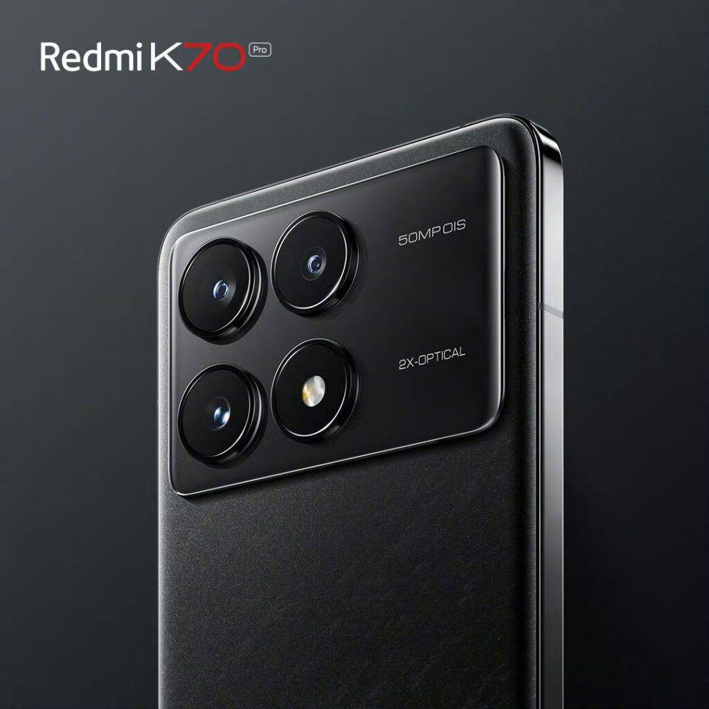 这颜值你给几分？Redmi K70 Pro外观公布：直边直屏+后置矩阵三摄！