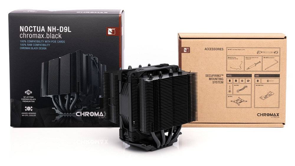 小型机壳适用，Noctua 推出 NH-D9L / NH-L9x65 chromax.black 散热器