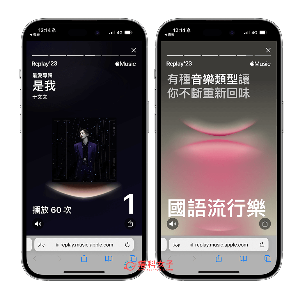 查看 Apple Music Replay 2023 回顾：最爱专辑