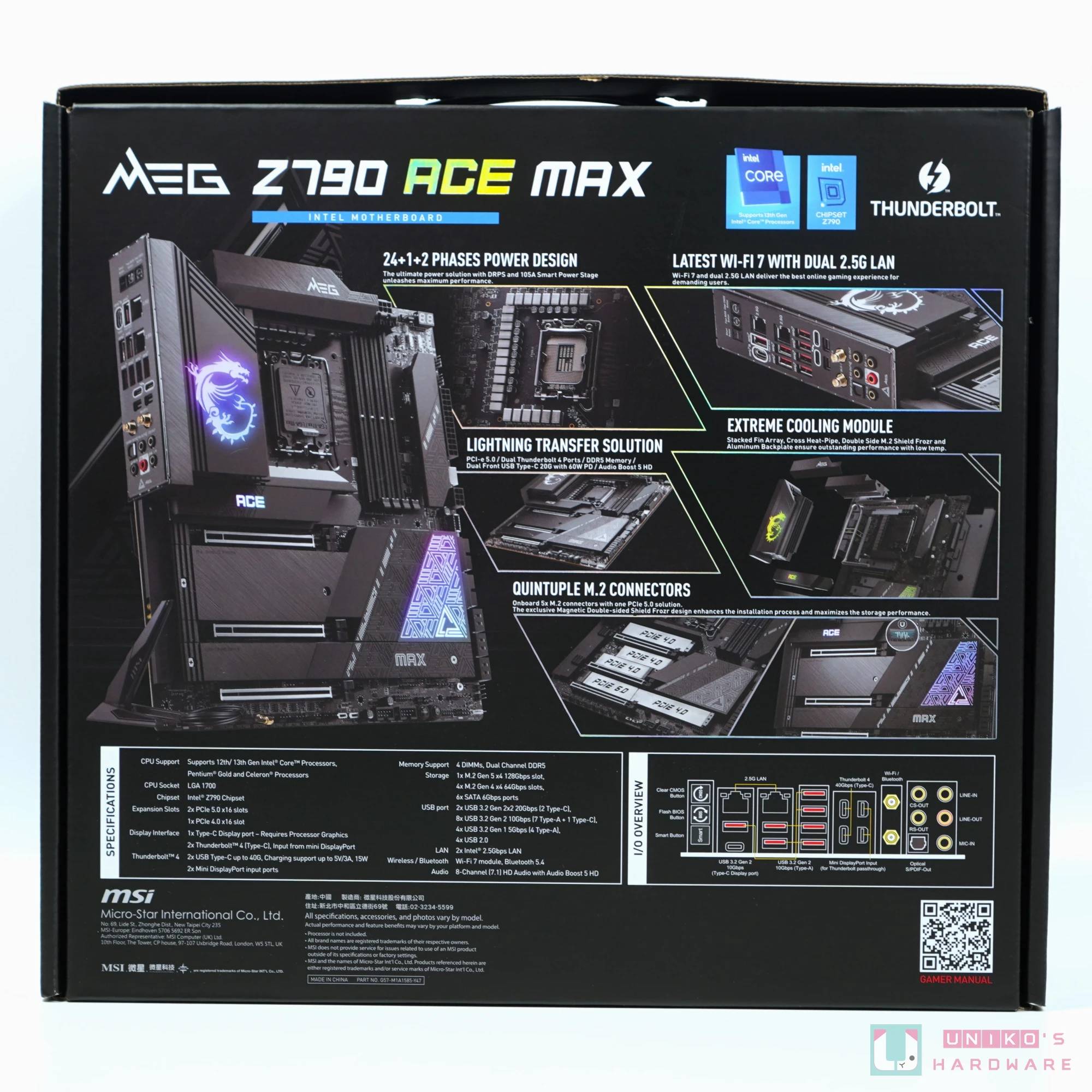 MSI MEG Z790 ACE MAX 主板开箱评测