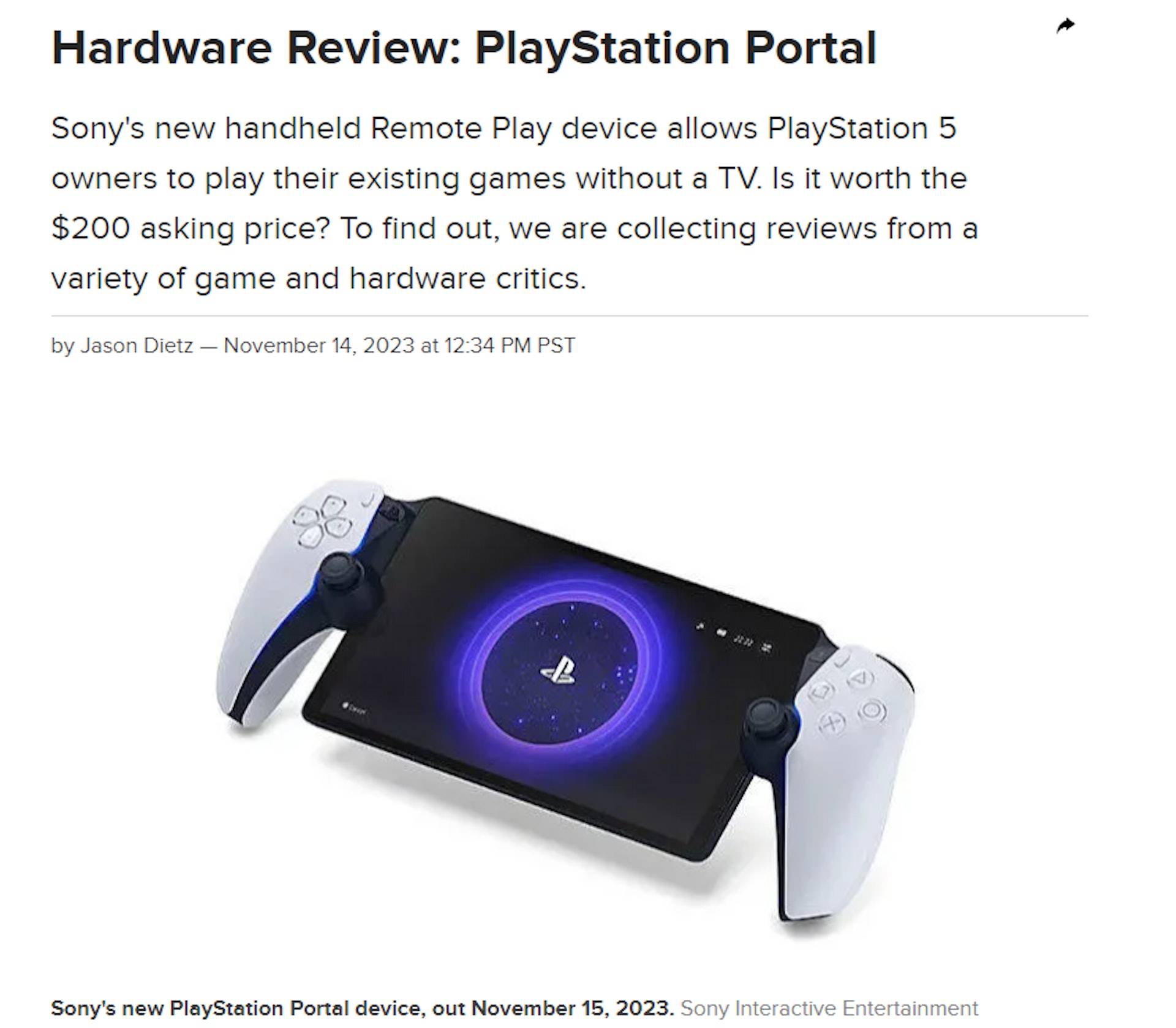 https://www.metacritic.com/news/playstation-portal-review-roundup/